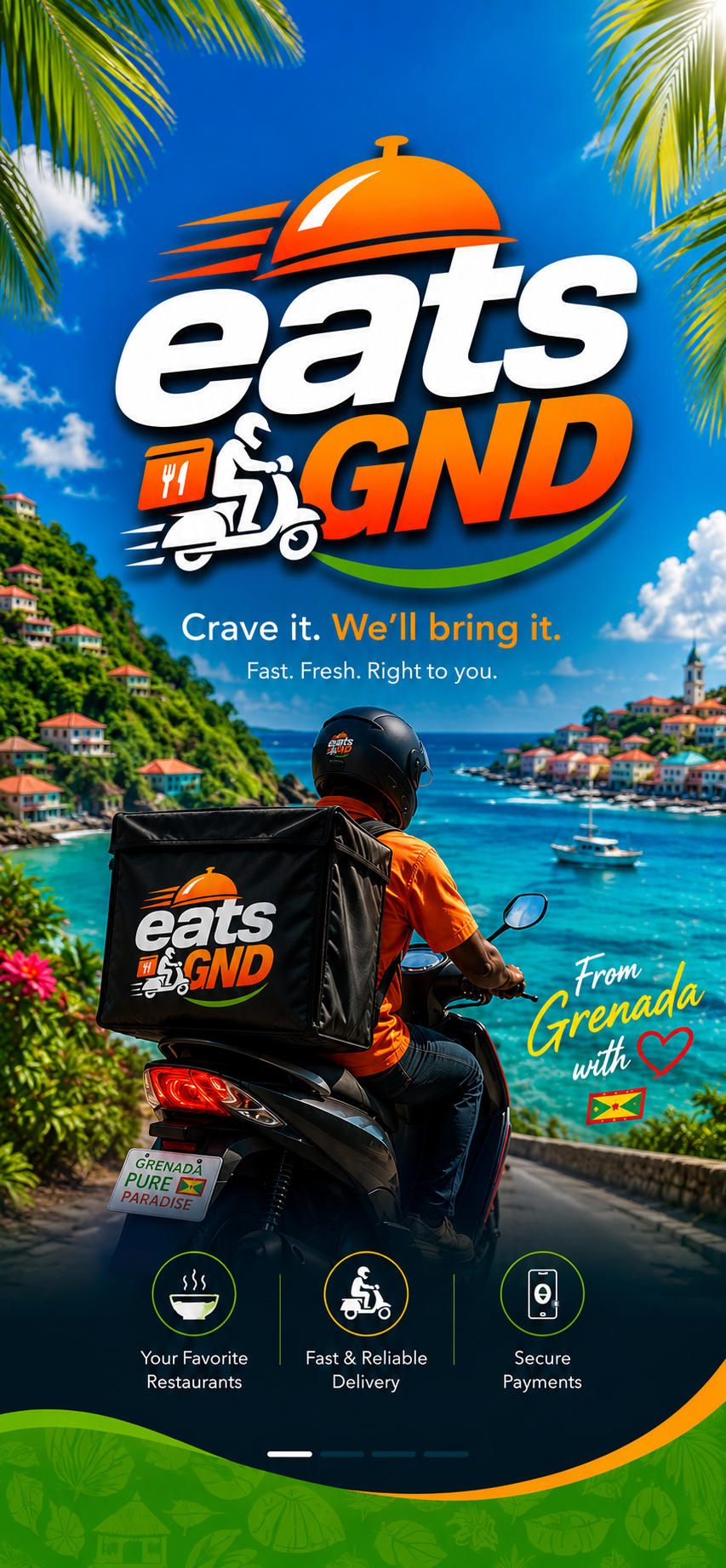 Eats GND — From Grenada with love. Crave it. We'll bring it.